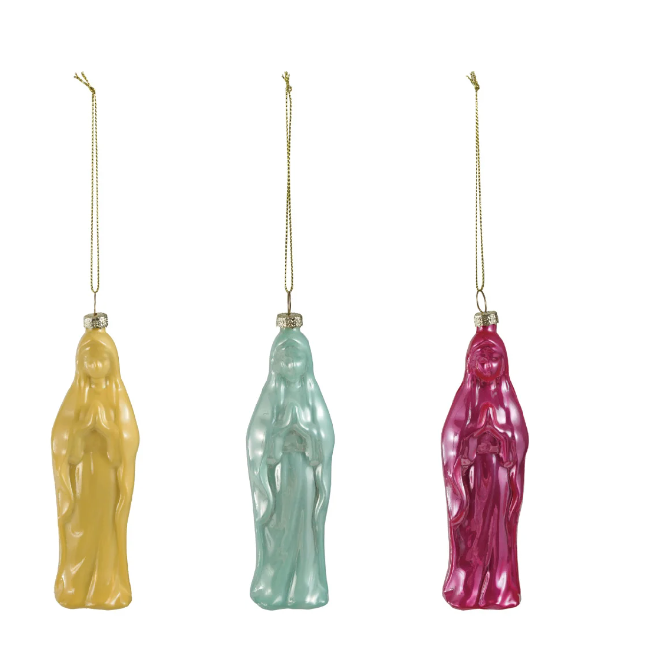 Glass Mary Ornament