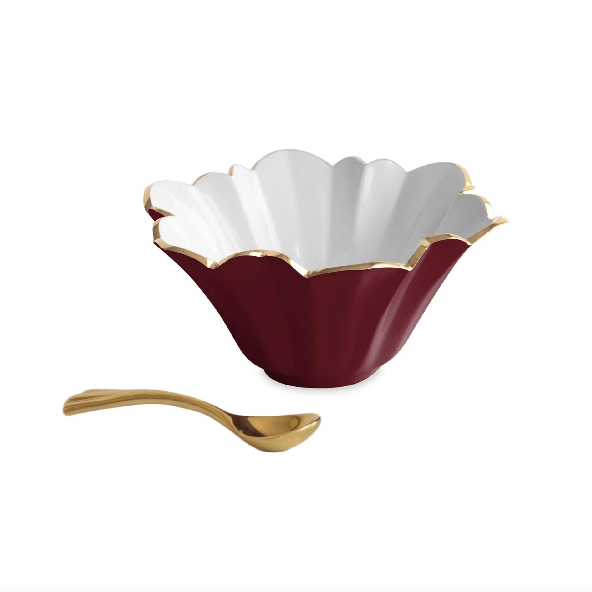 Encanto Small Enamel on Metal Bowl with Spoon