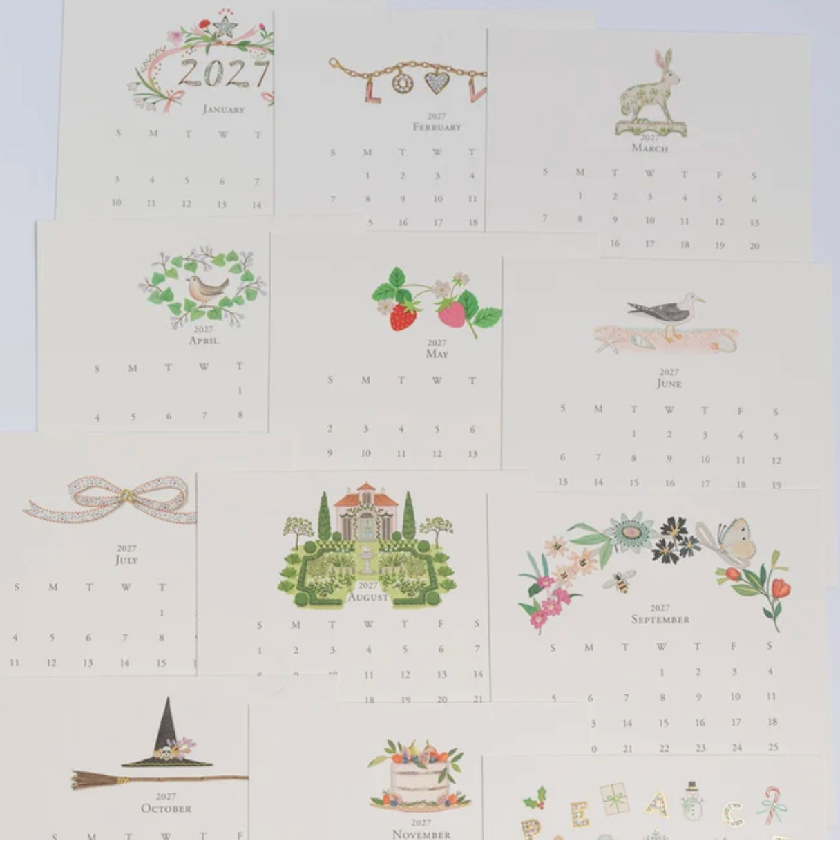 2027 Desk Calendar Refill