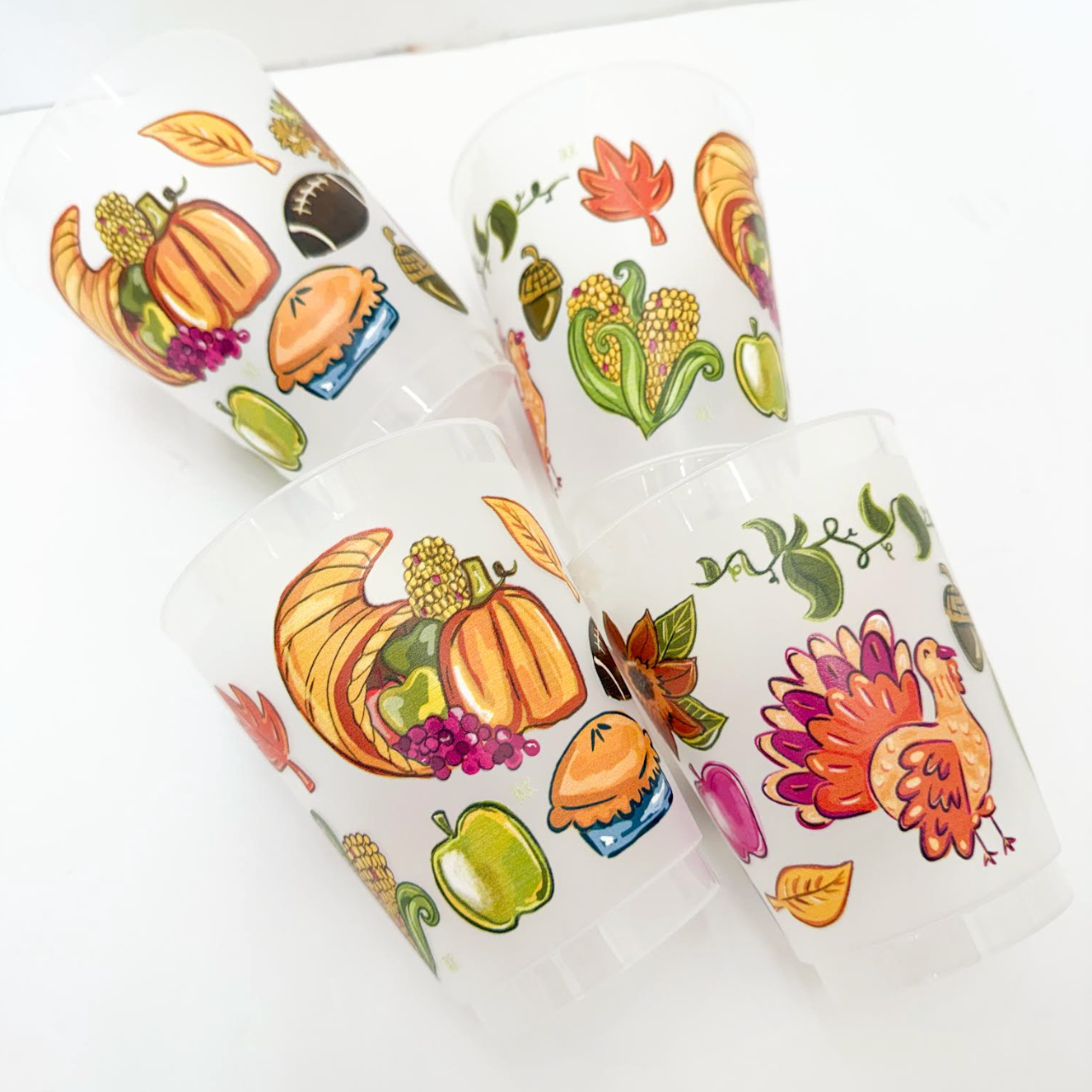 Thanksgiving Shatterproof Cups