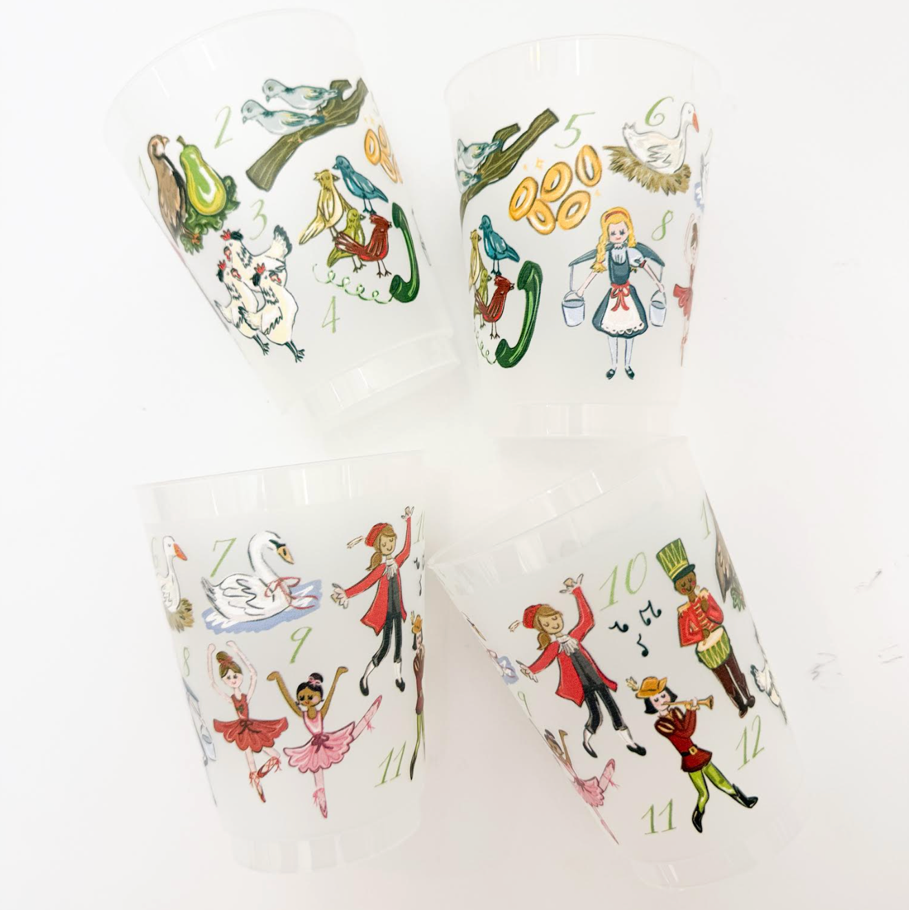 12 Days of Christmas Shatterproof Cups