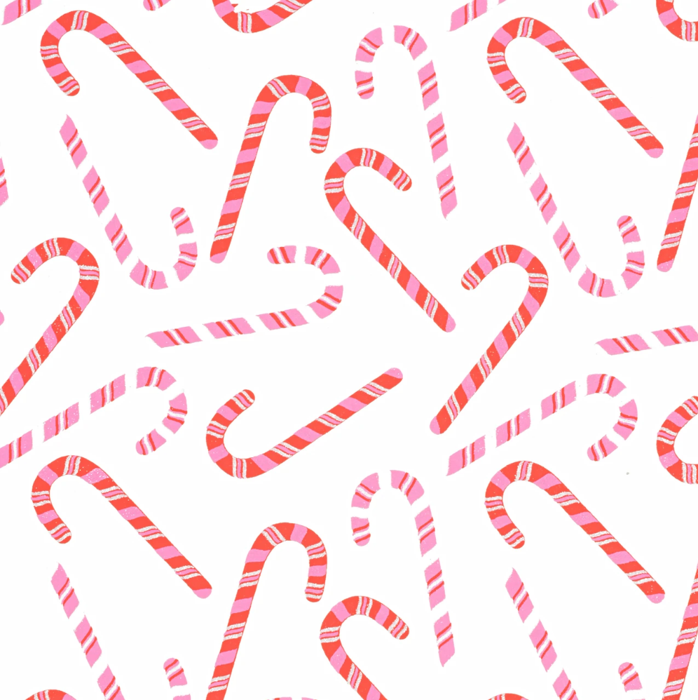 Candy Canes Wrapping Sheets