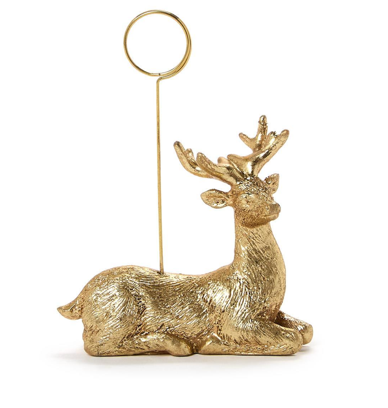 Golden Deer Place Card Holder
