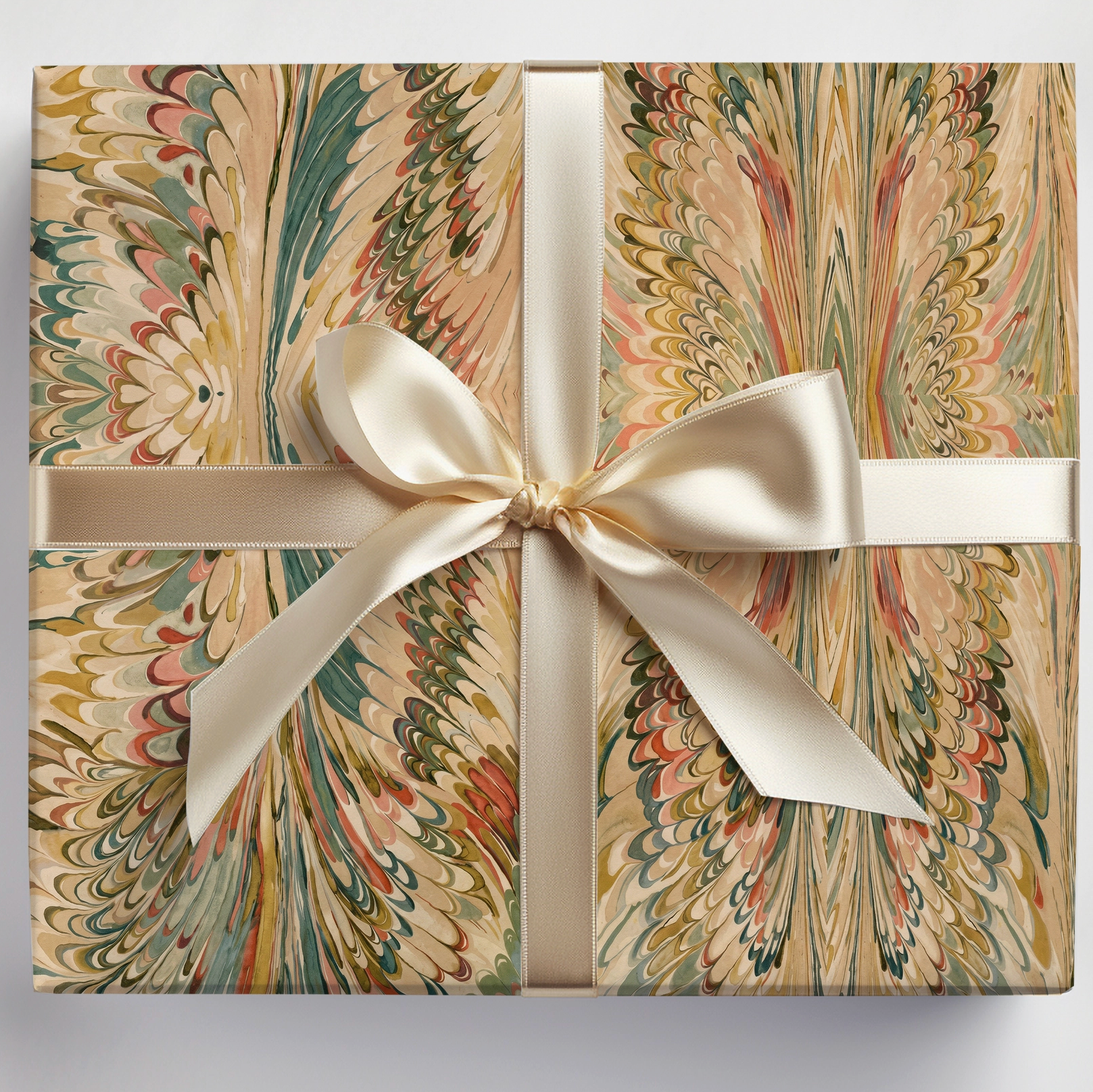 Multicolor Marble Gift Wrap