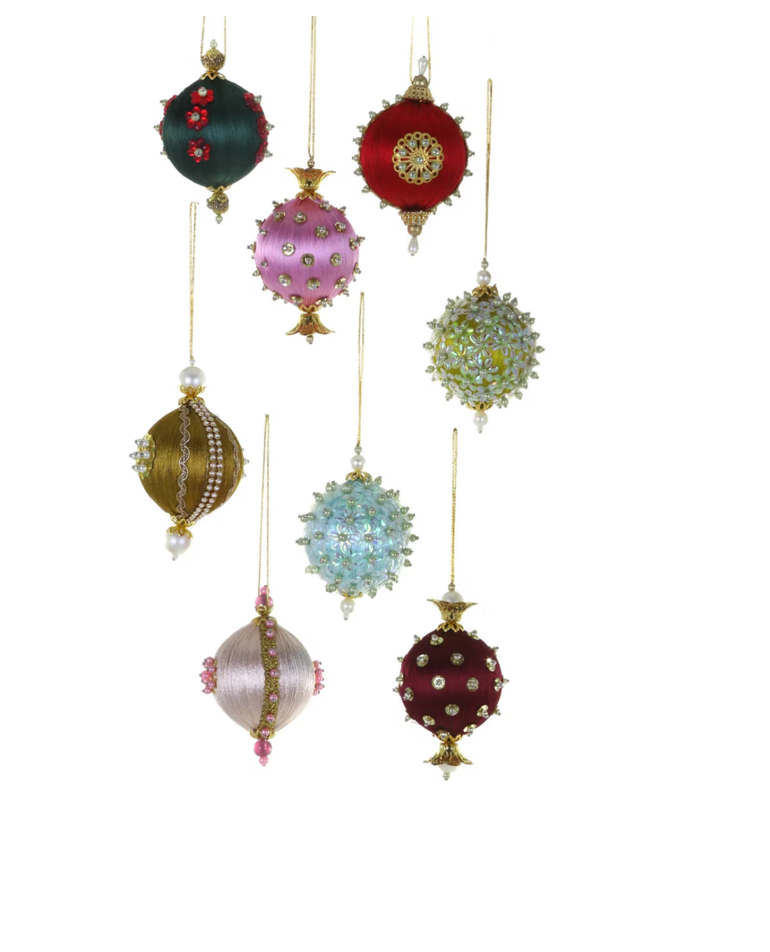 Pushpin Beaded Bauble Ornament
