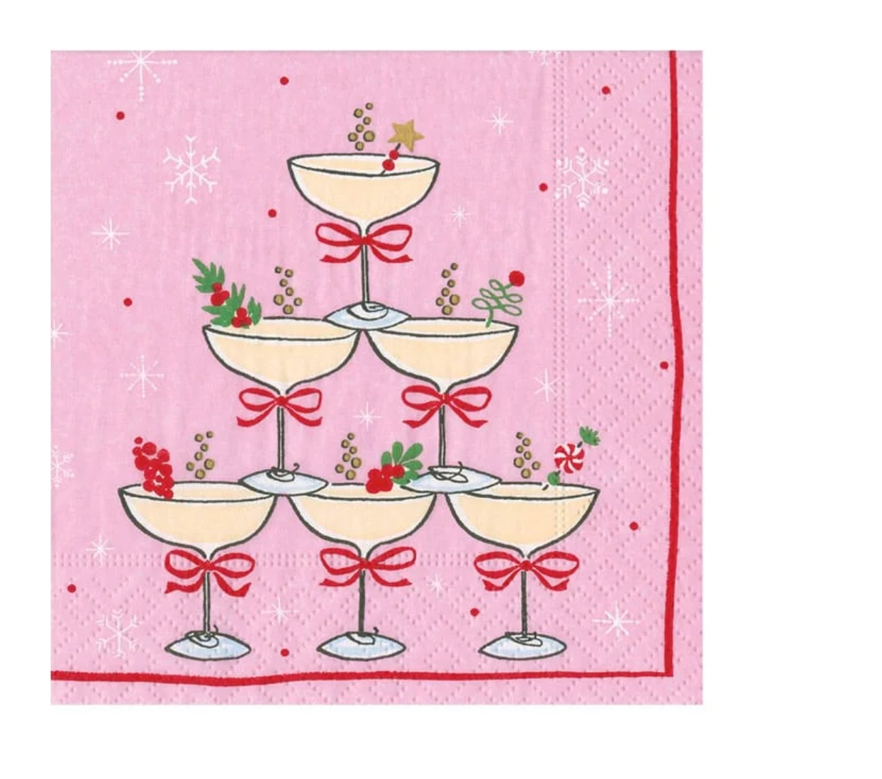 Sparkling Coupes Cocktail Napkin