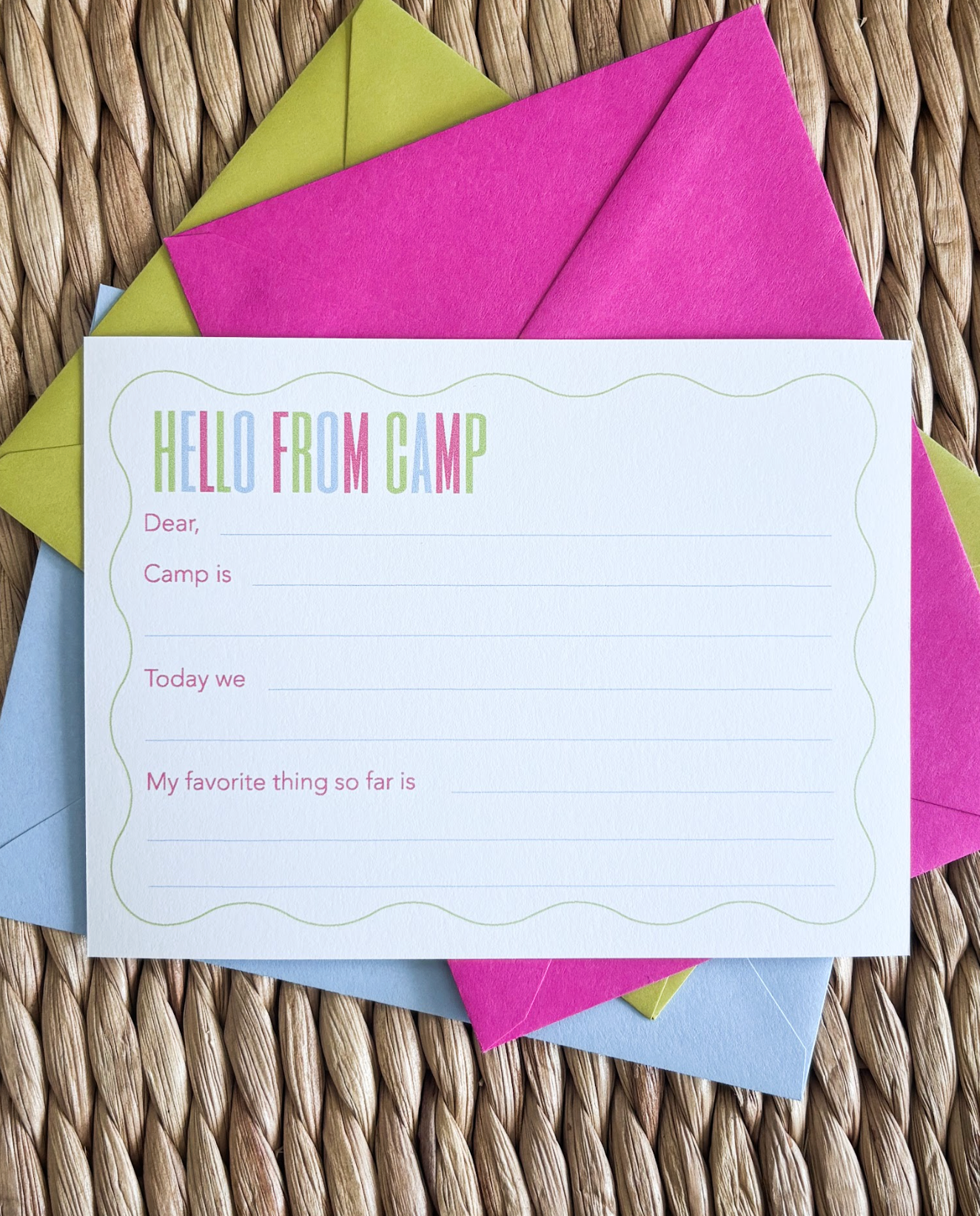 Camp Stationery
