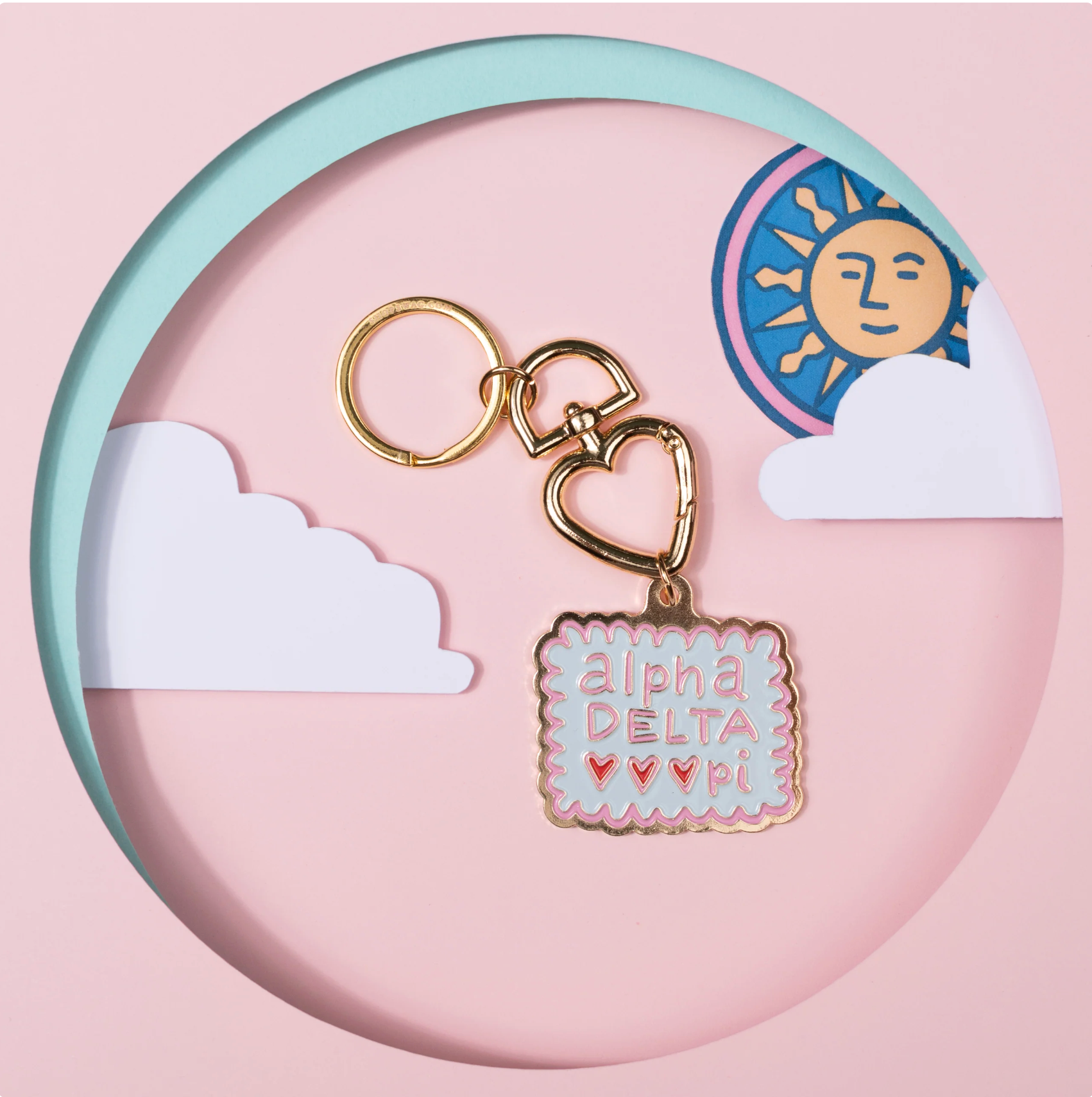 Sorority Enamel Keychain