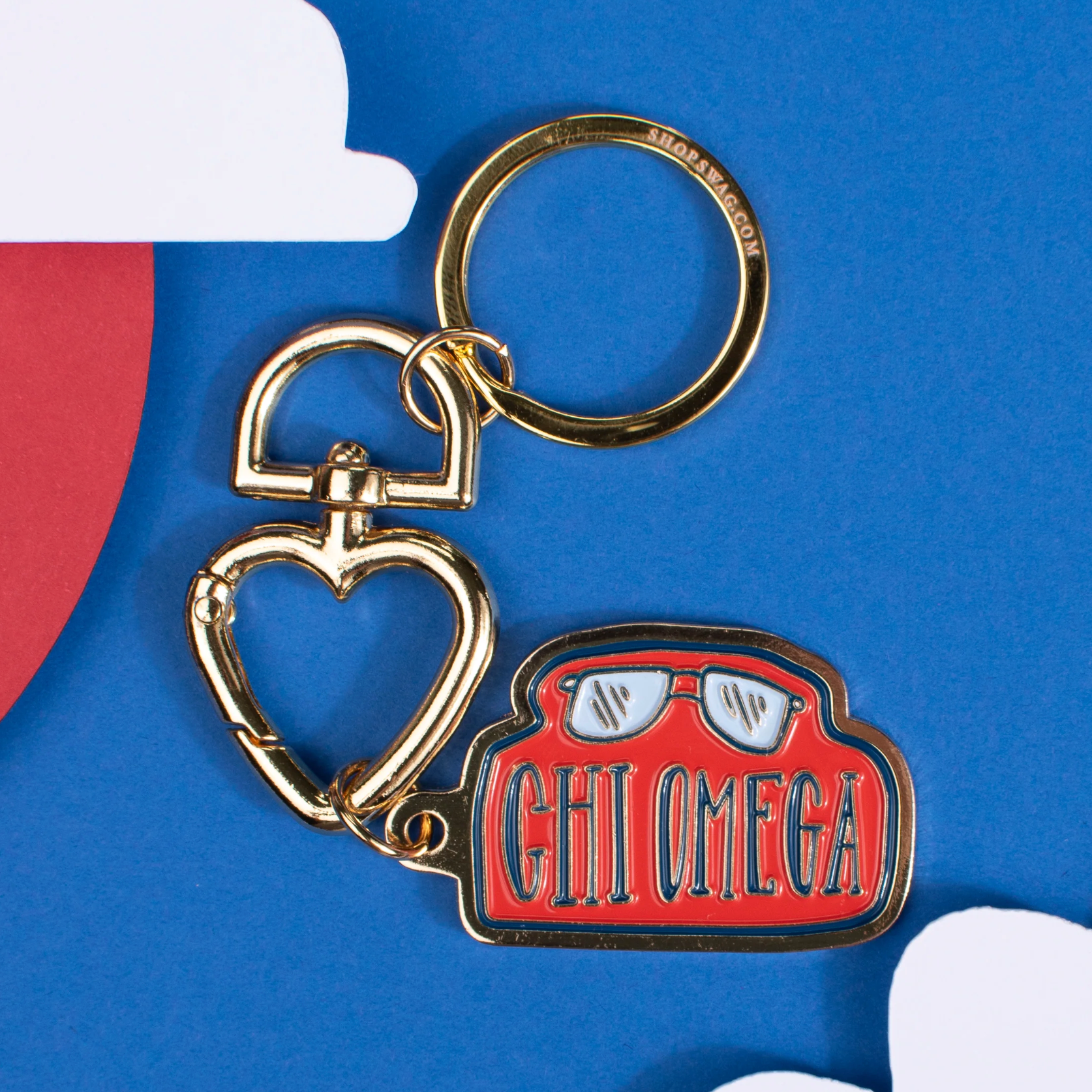 Sorority Enamel Keychain