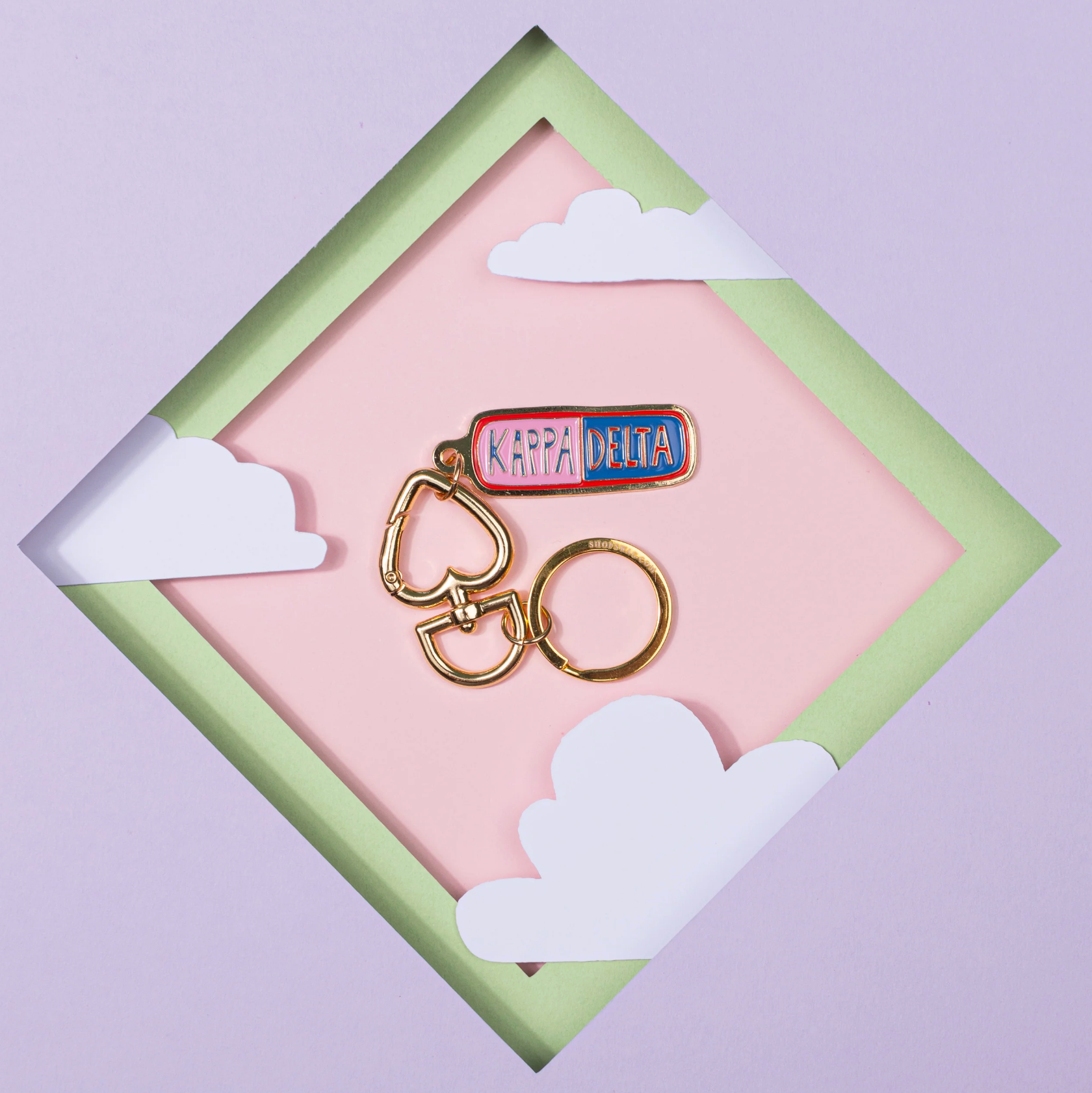 Sorority Enamel Keychain