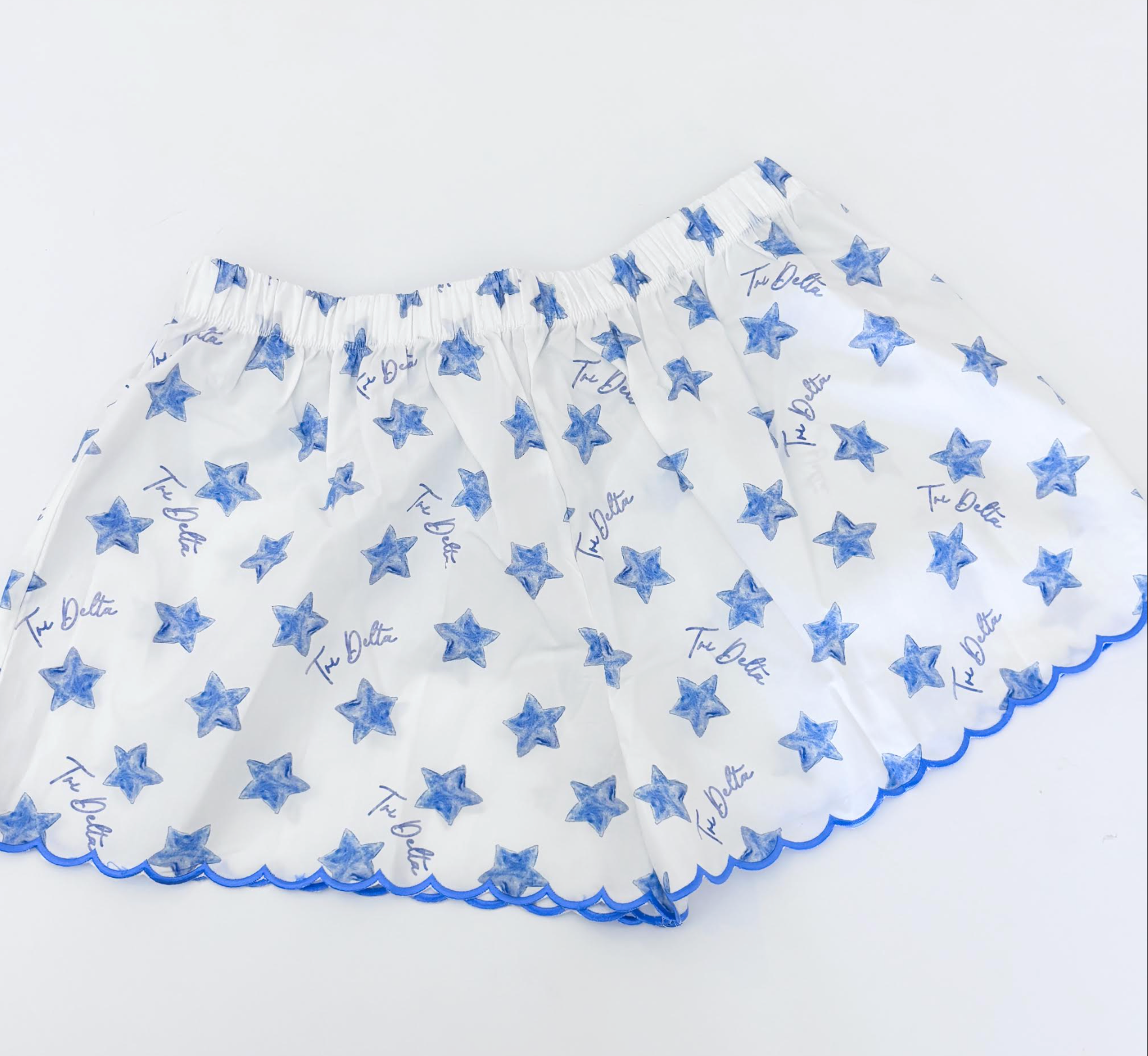 Greek Scalloped Shorts