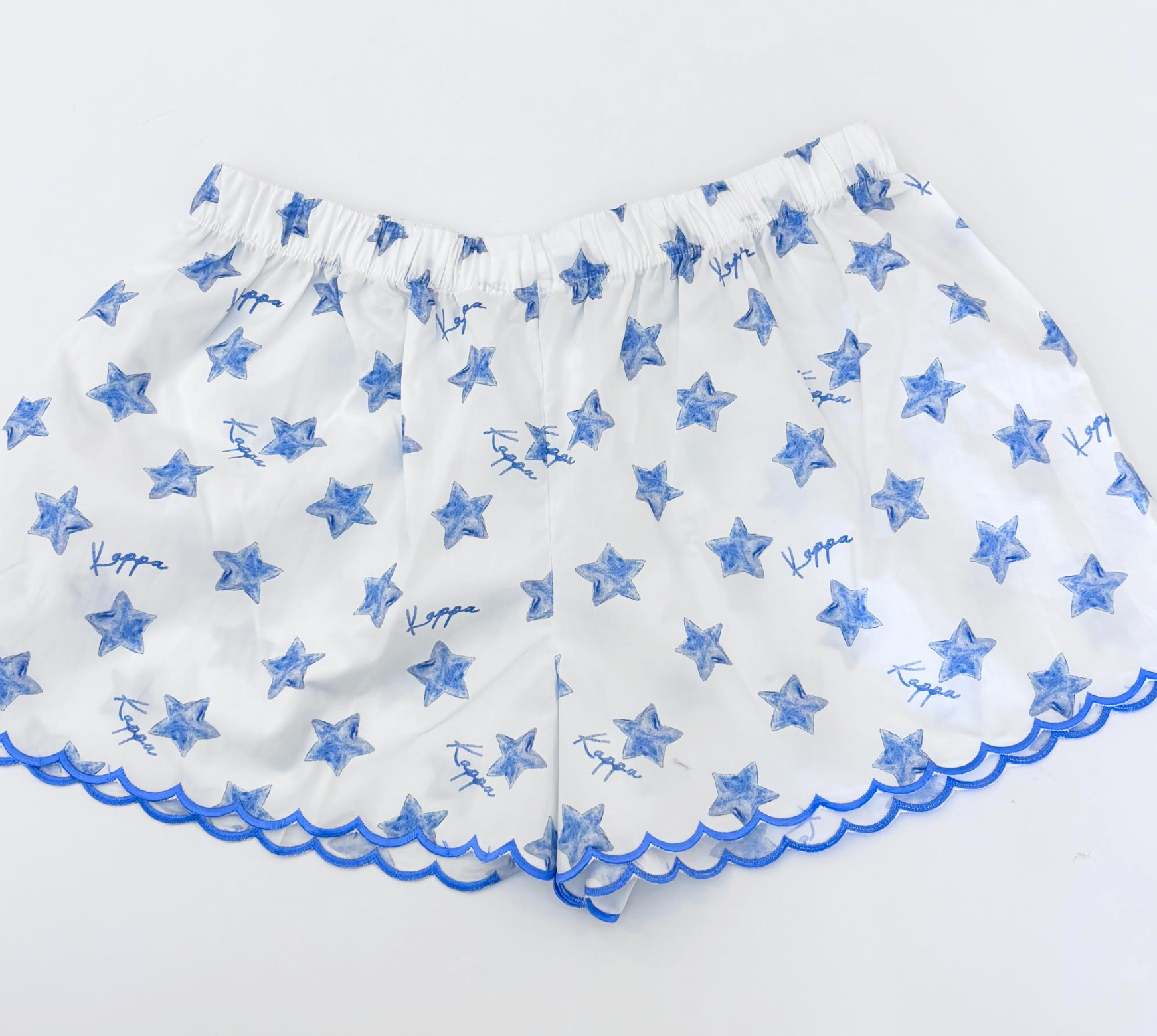 Greek Scalloped Shorts