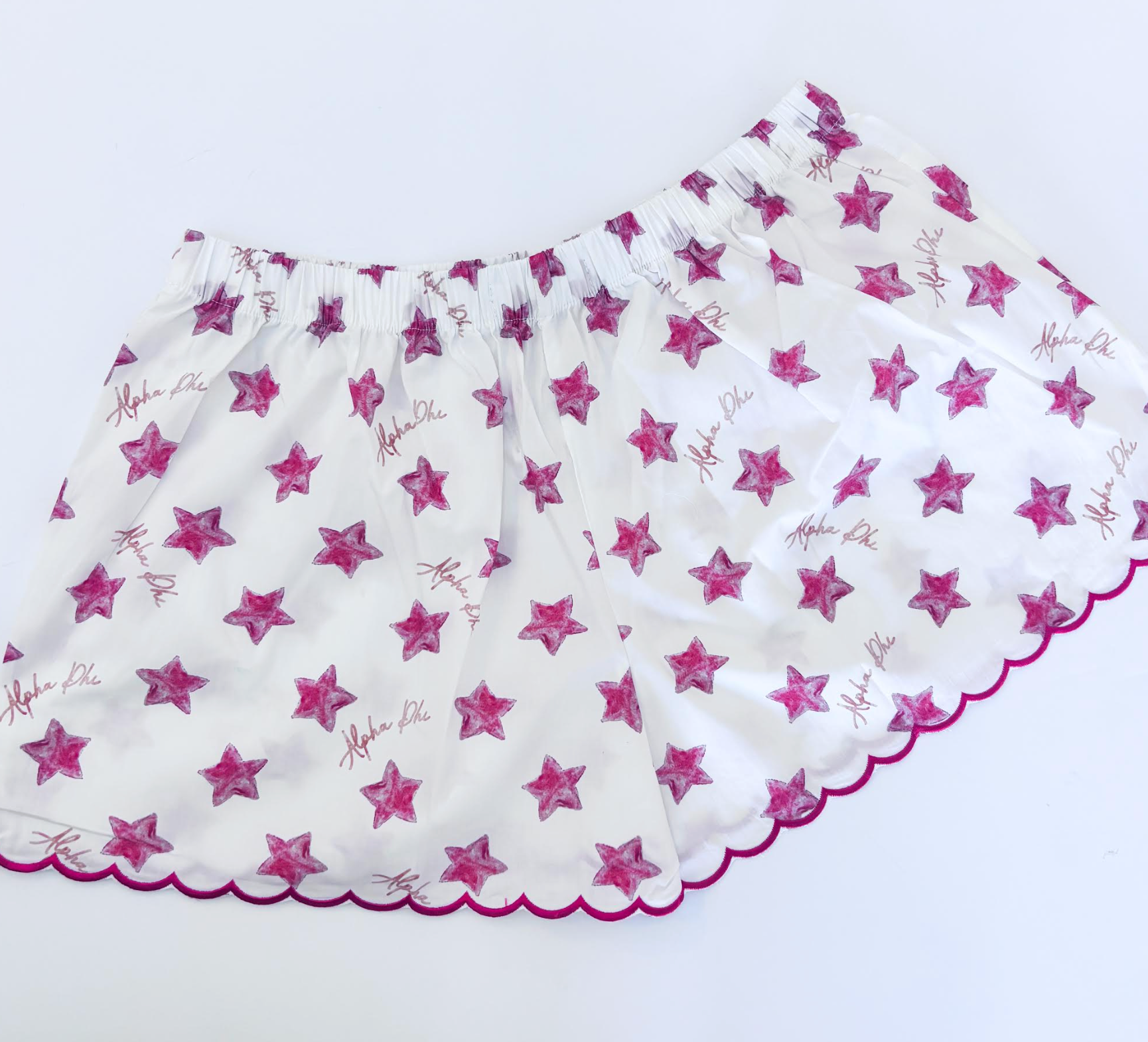 Greek Scalloped Shorts