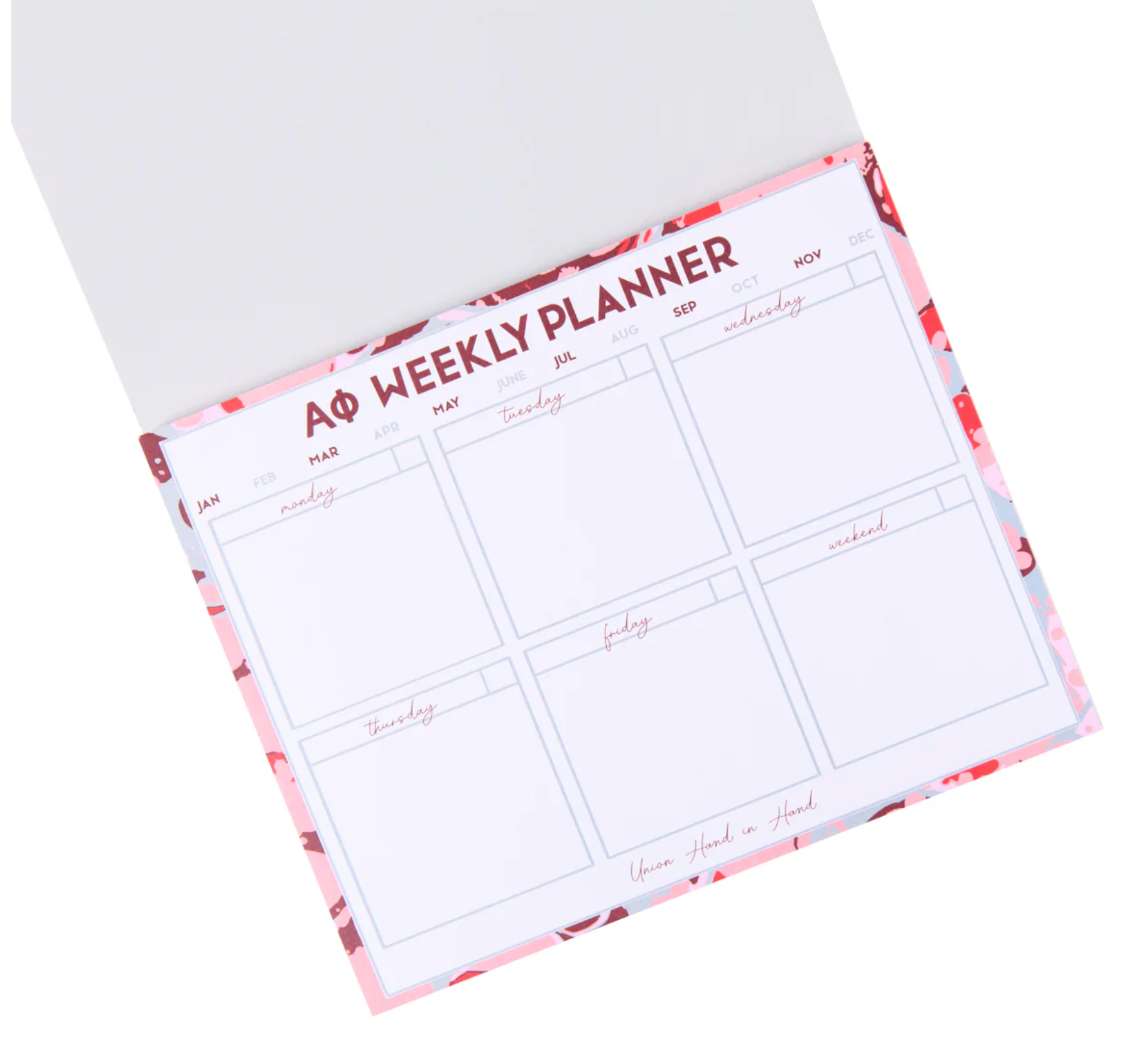 Sorority Weekly Planner