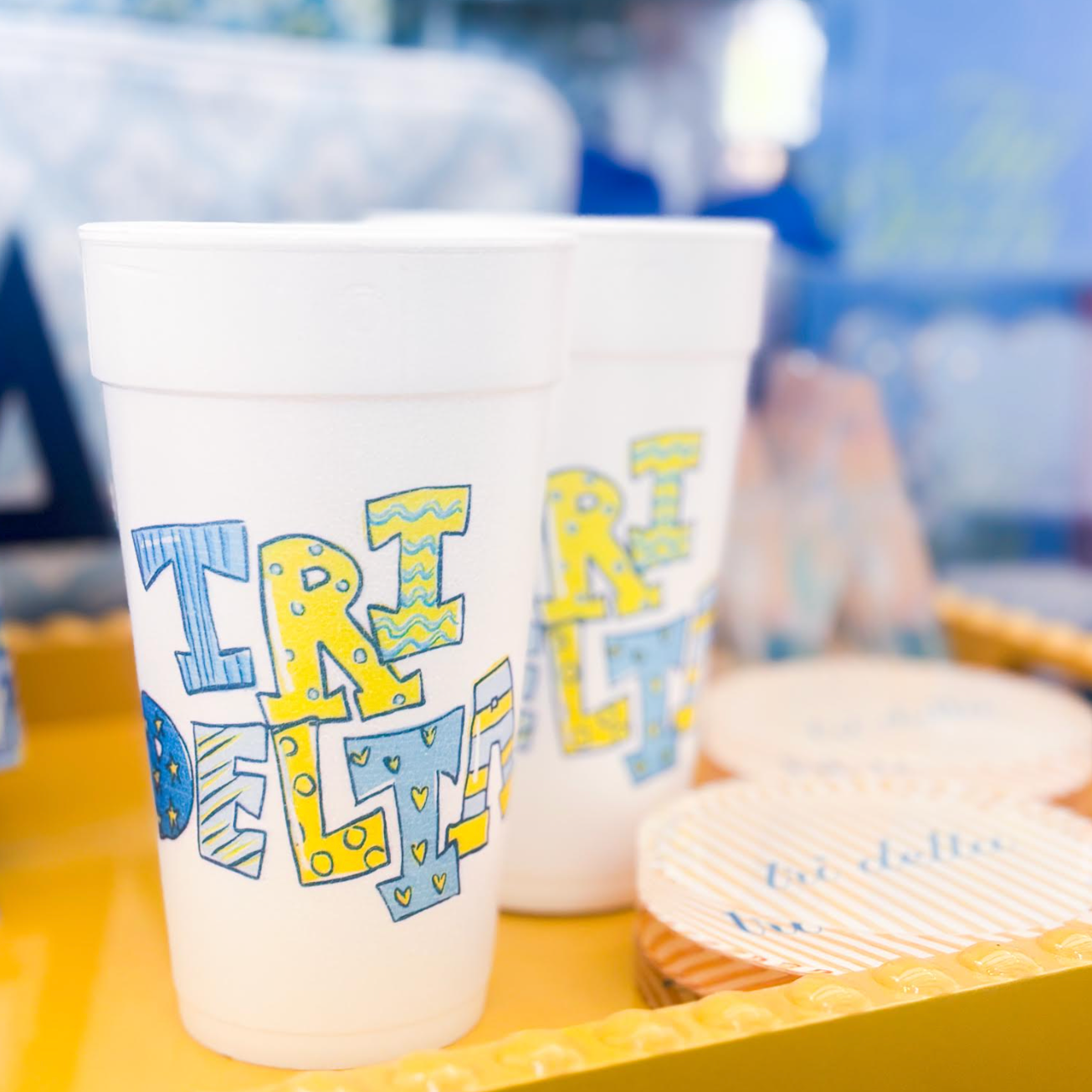 Greek Foam Cups