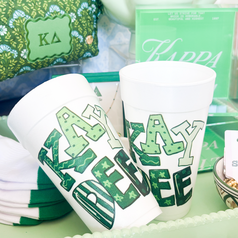 Greek Foam Cups