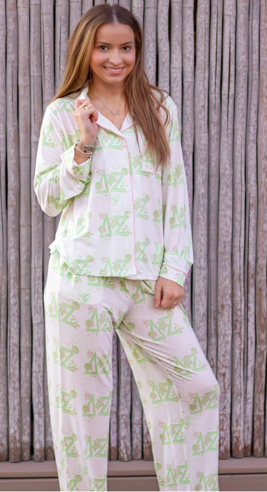 Sorority Long PJ Set