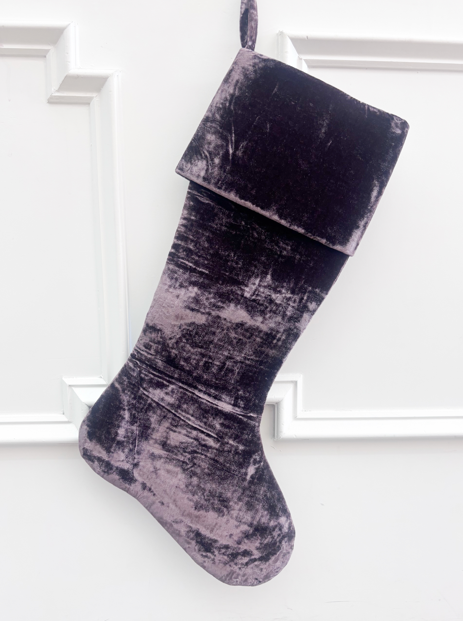 Vintage French Velvet Stocking