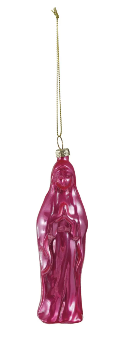 Glass Mary Ornament