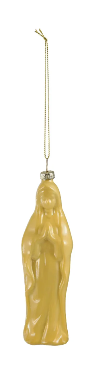 Glass Mary Ornament