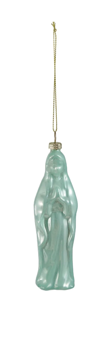 Glass Mary Ornament