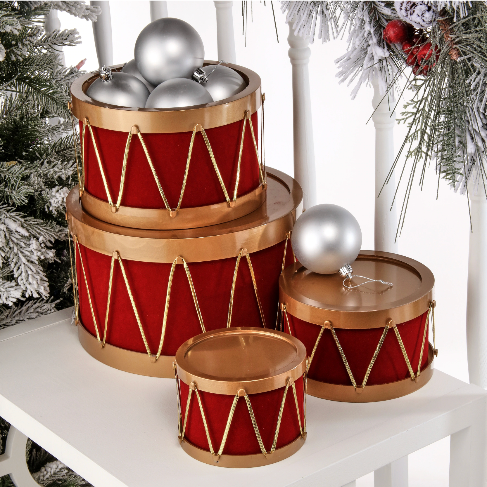 Flocked Drum Set