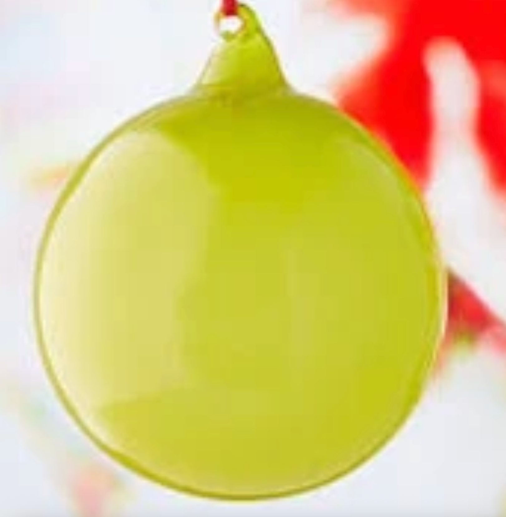 4.72" Bubblegum Ball Glass Ornament