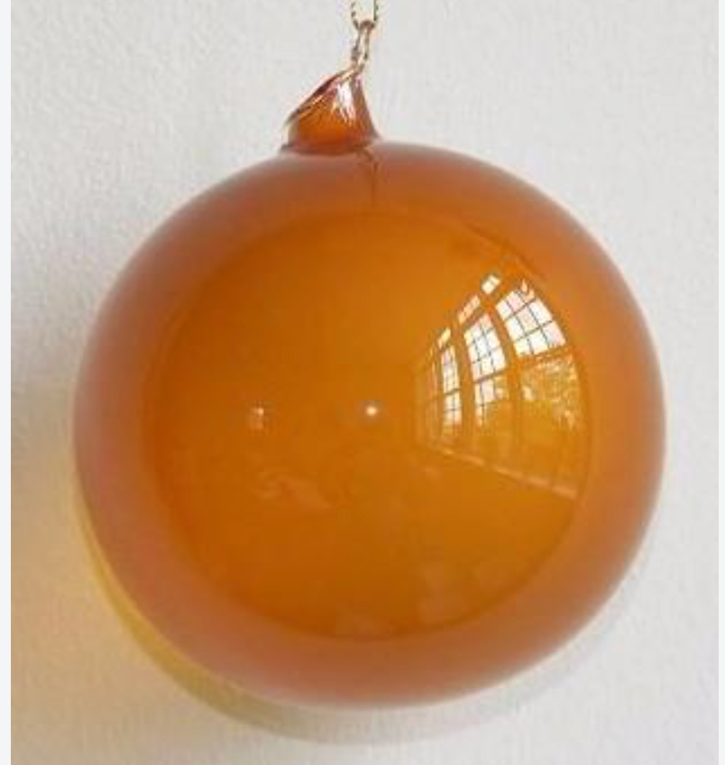 4.72" Bubblegum Ball Glass Ornament