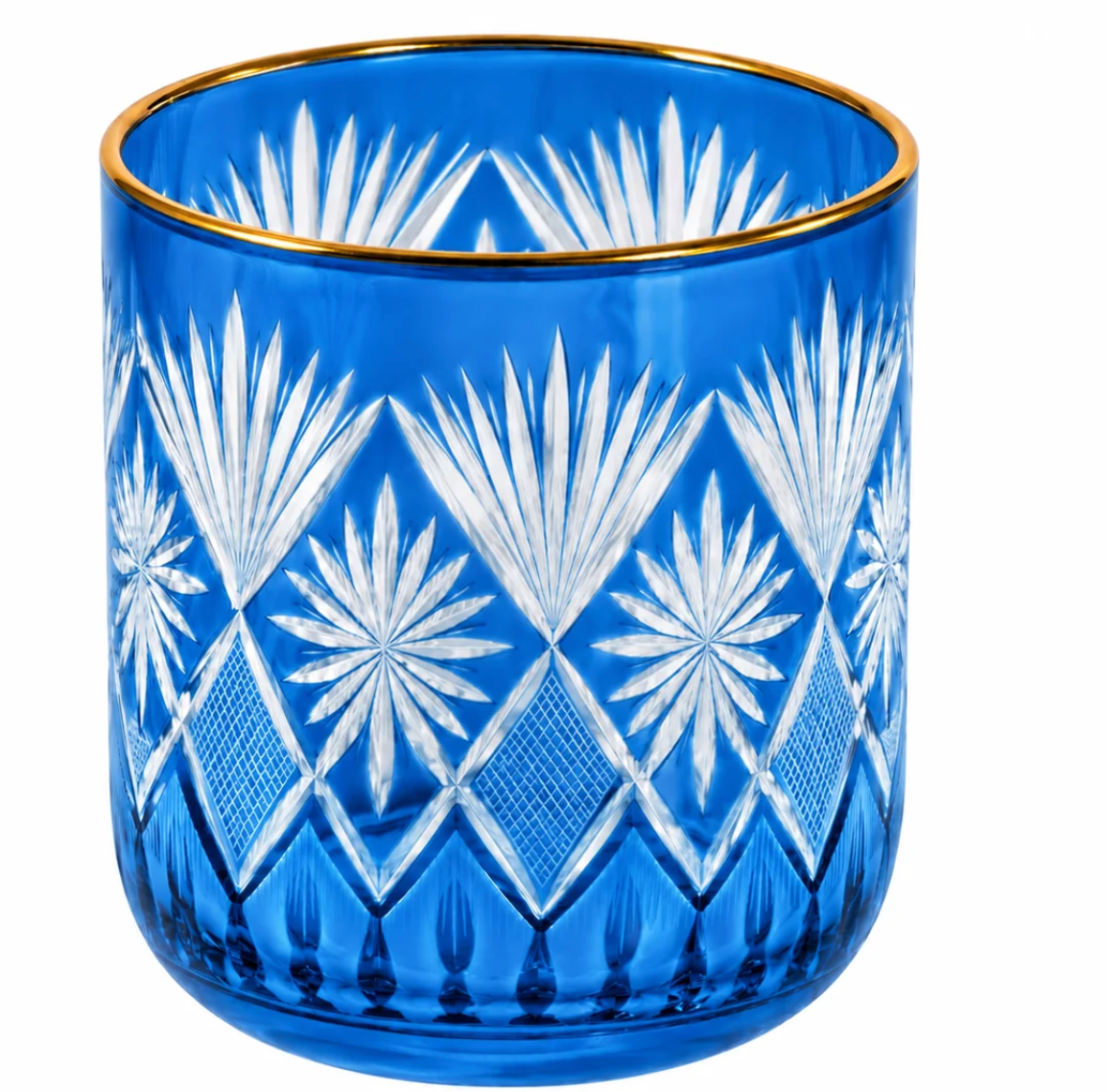 Fetched Etched Glass Cup