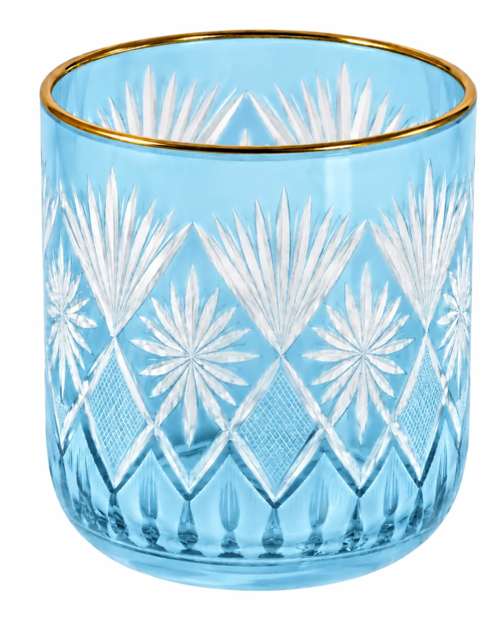 Fetched Etched Glass Cup