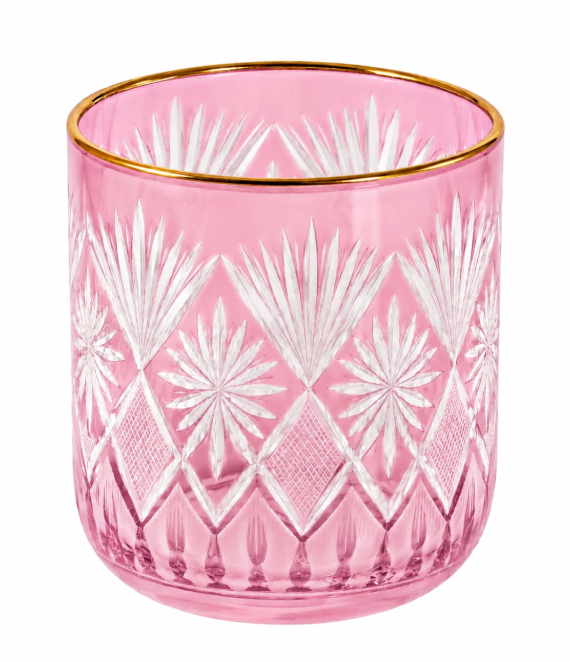 Fetched Etched Glass Cup