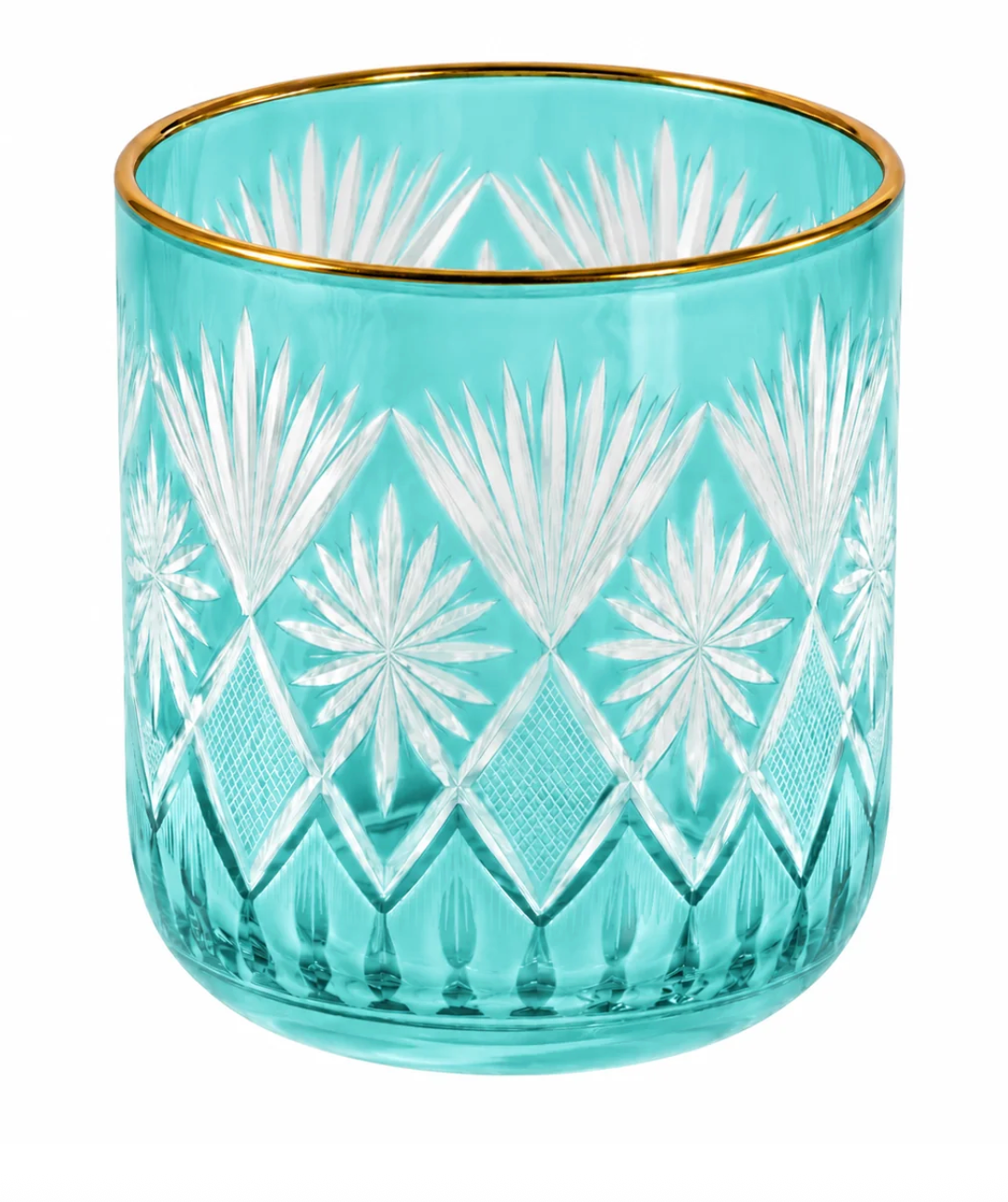 Fetched Etched Glass Cup