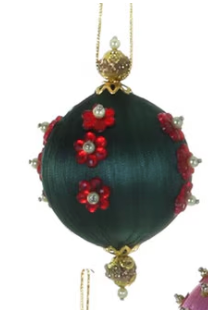 Pushpin Beaded Bauble Ornament