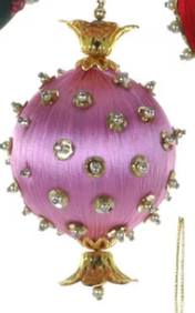 Pushpin Beaded Bauble Ornament