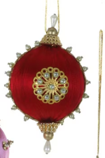 Pushpin Beaded Bauble Ornament