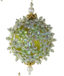 Pushpin Beaded Bauble Ornament