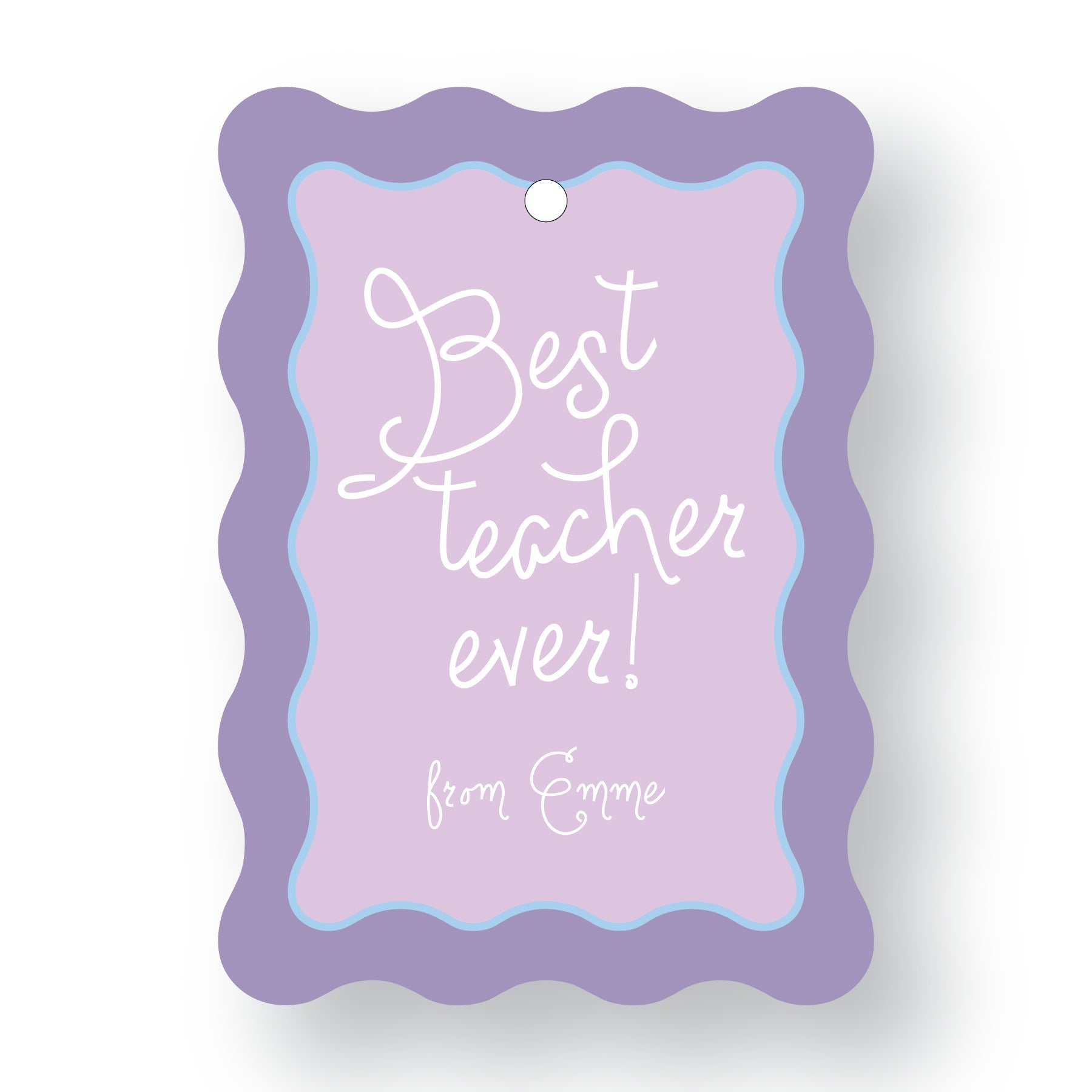 Custom Die-Cut Teacher Tags