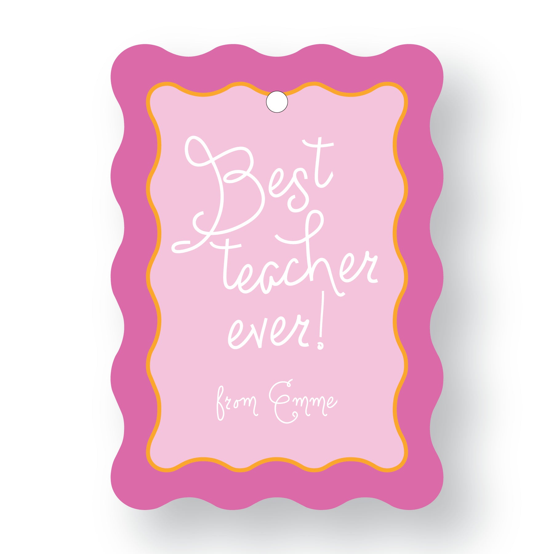 Custom Die-Cut Teacher Tags