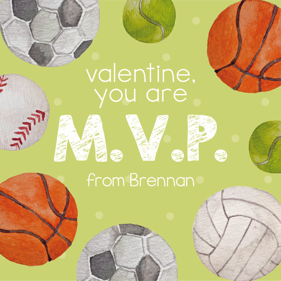 M.V.P. Valentine Tag