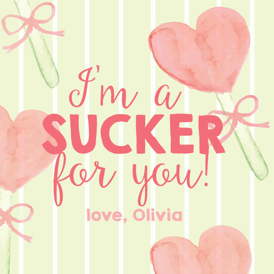 Sucker for You Valentine Tag
