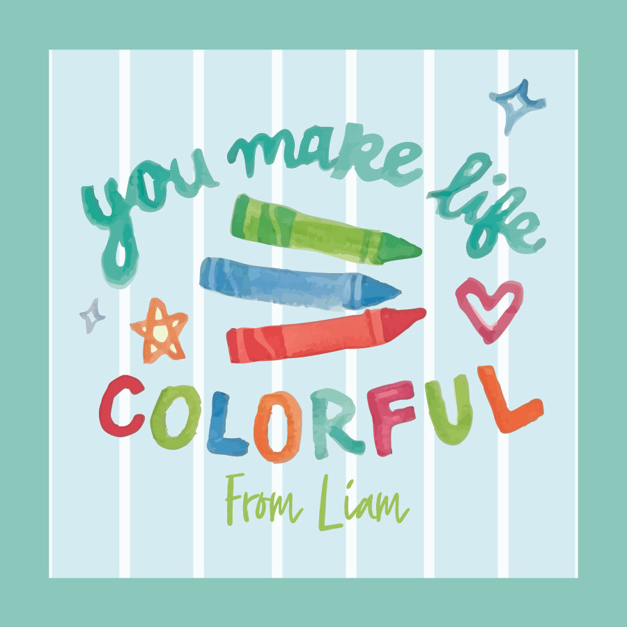 Make Life Colorful Valentine Tag