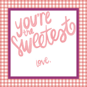 Sweetest Valentine Gift Tag