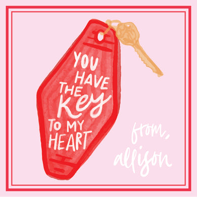 Key To My Heart Gift Tag