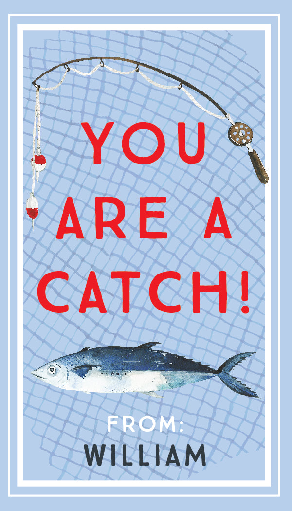 A Catch Valentine Gift Tag