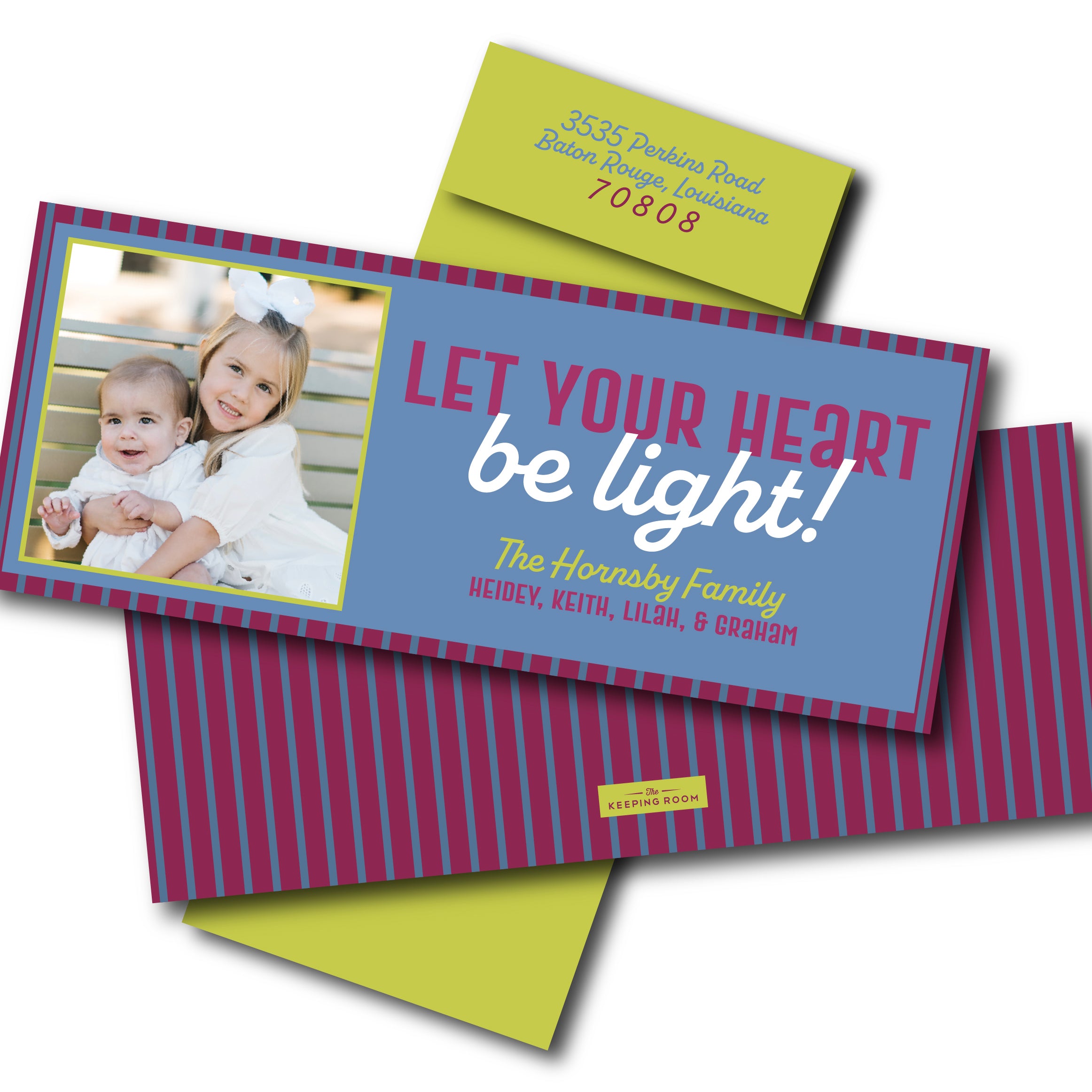 Let Your Heart Be Light Holiday Card