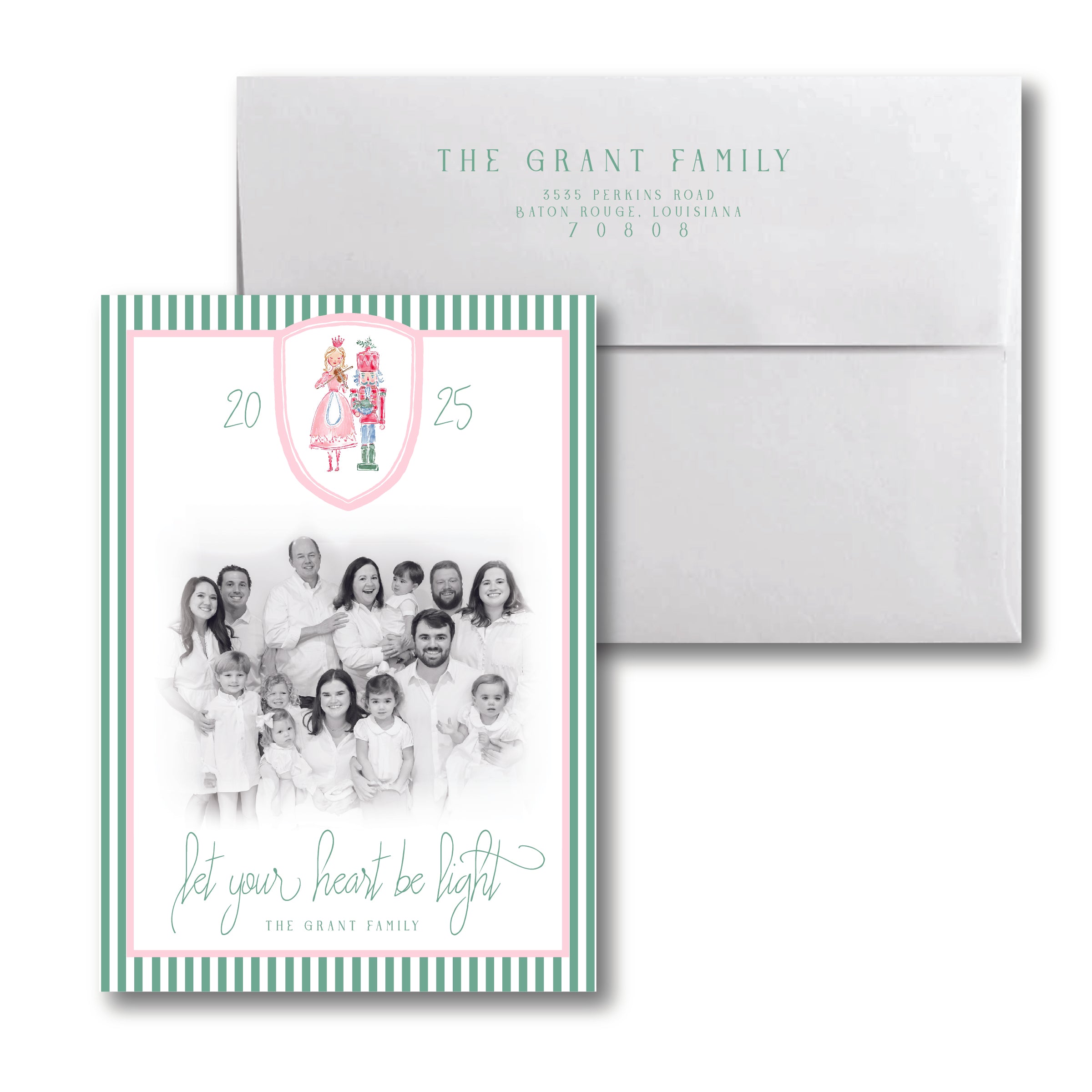 Watercolor Nutcracker Holiday Card