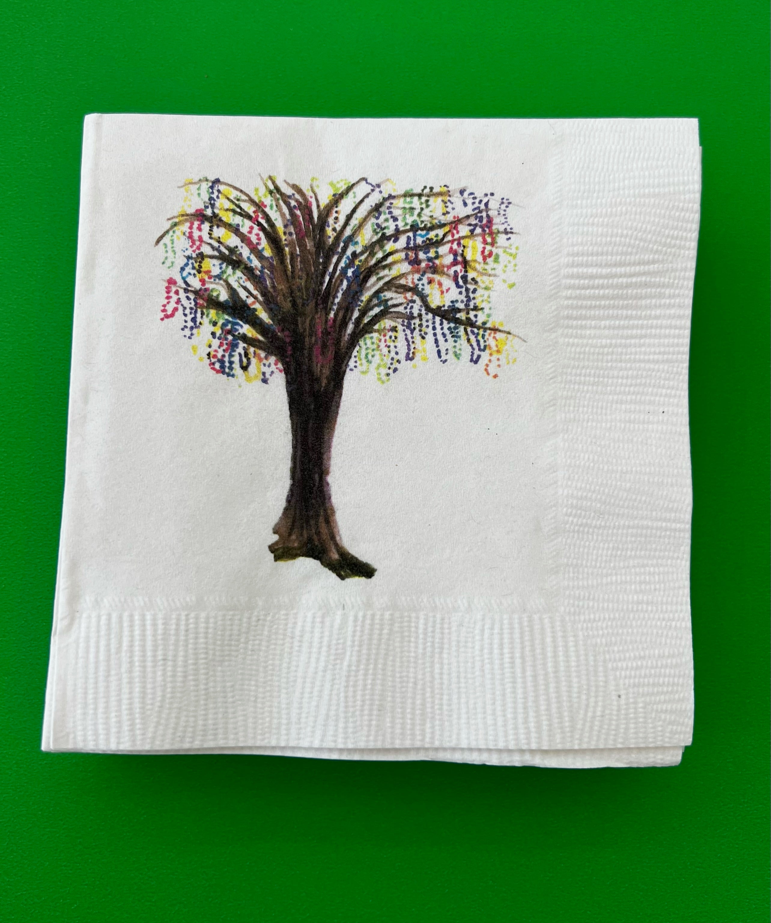 Beaded Tree Napkin