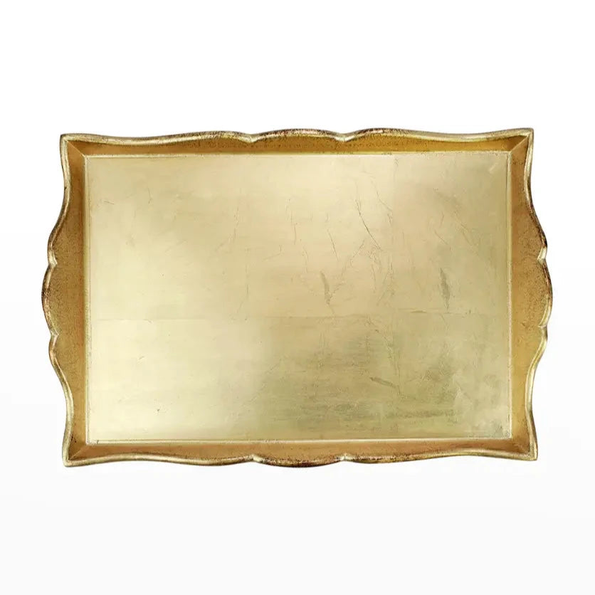 Florentine Gold Rectangular Tray