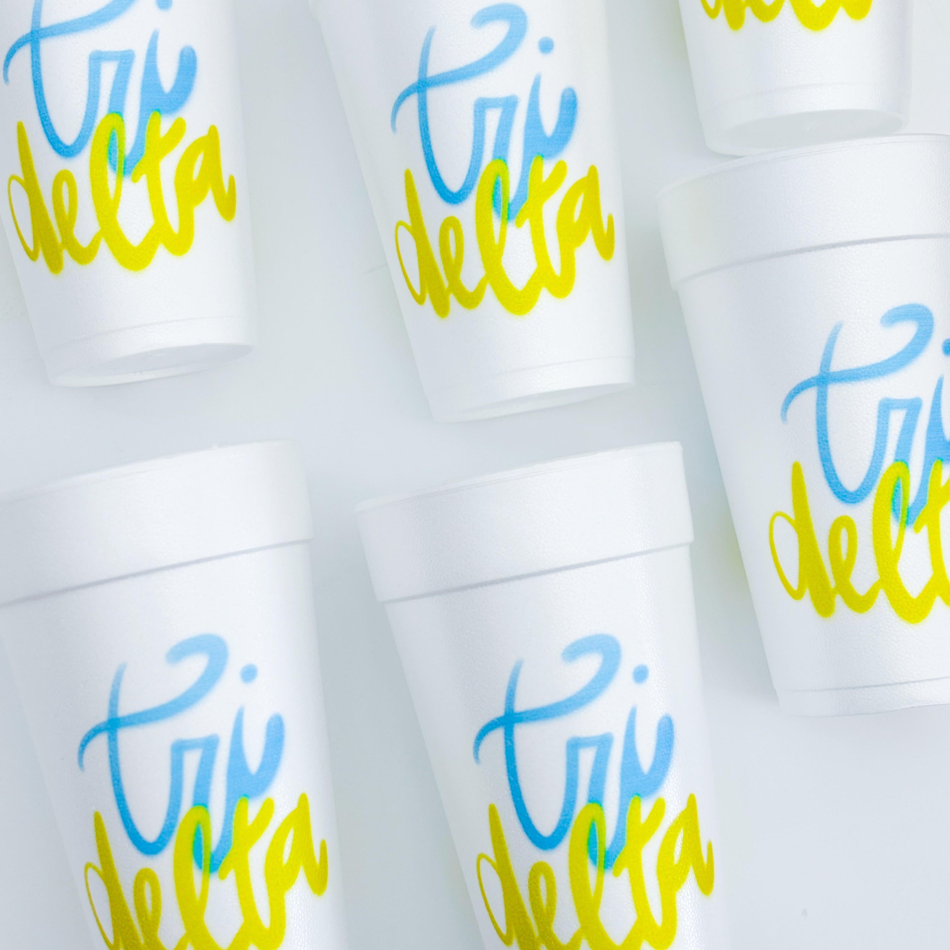 Greek Foam Cups