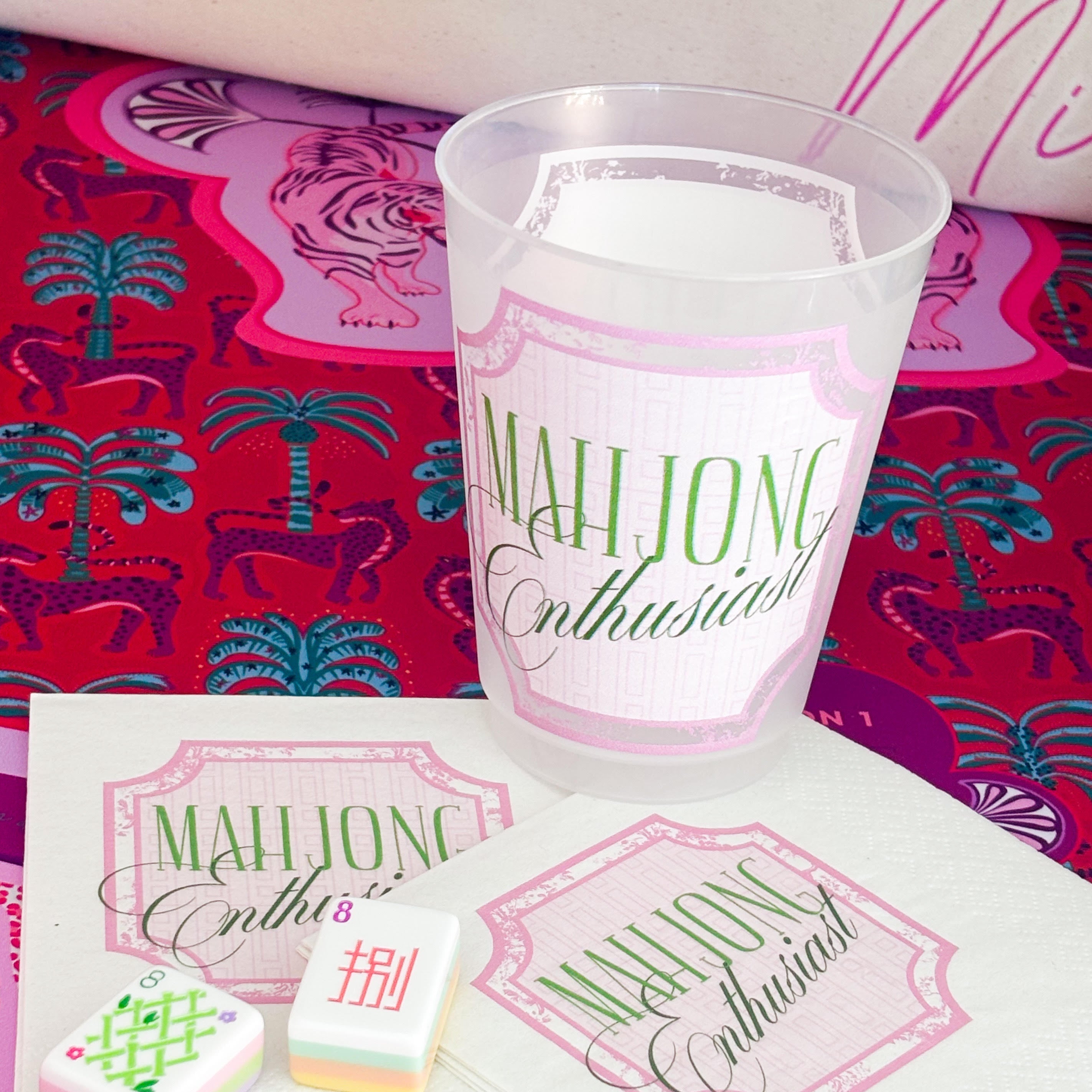 Mahjong Enthusiast Shatterproof Cups